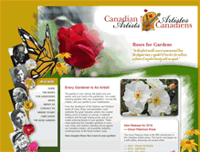 Tablet Screenshot of canadianartistsroses.com